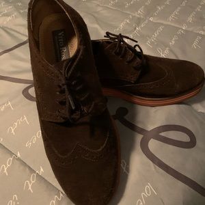 Brown suede dress shoes